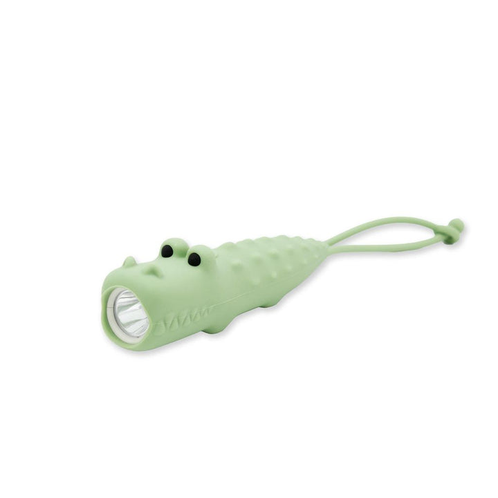 Taschenlampe Kroko aus Silikon mit Akku – coole LED Leuchte im Tierdesign
