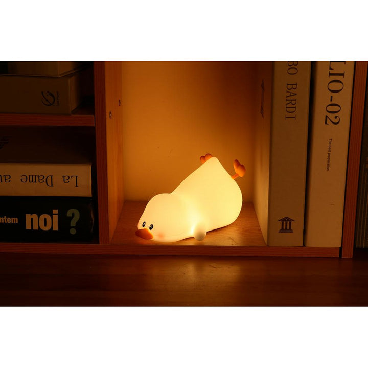 Silikon Nachtlicht tapsiges Entchen – niedliche LED Lampe mit Farbwechsel