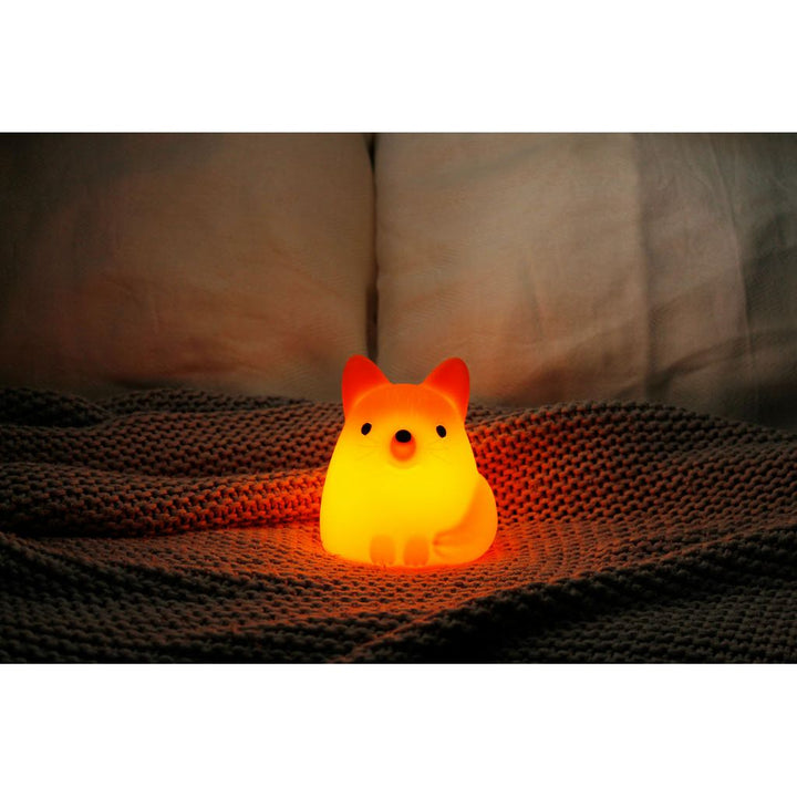 Silikon Nachtlicht Fuchs – warmes LED Licht mit Farbwechsel und Touch Funktion