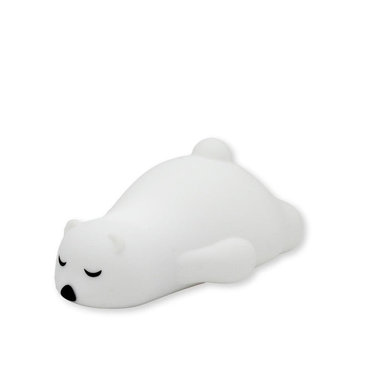 Silikon Nachtlicht schlafender Bär – beruhigende LED Lampe mit Farbwechsel