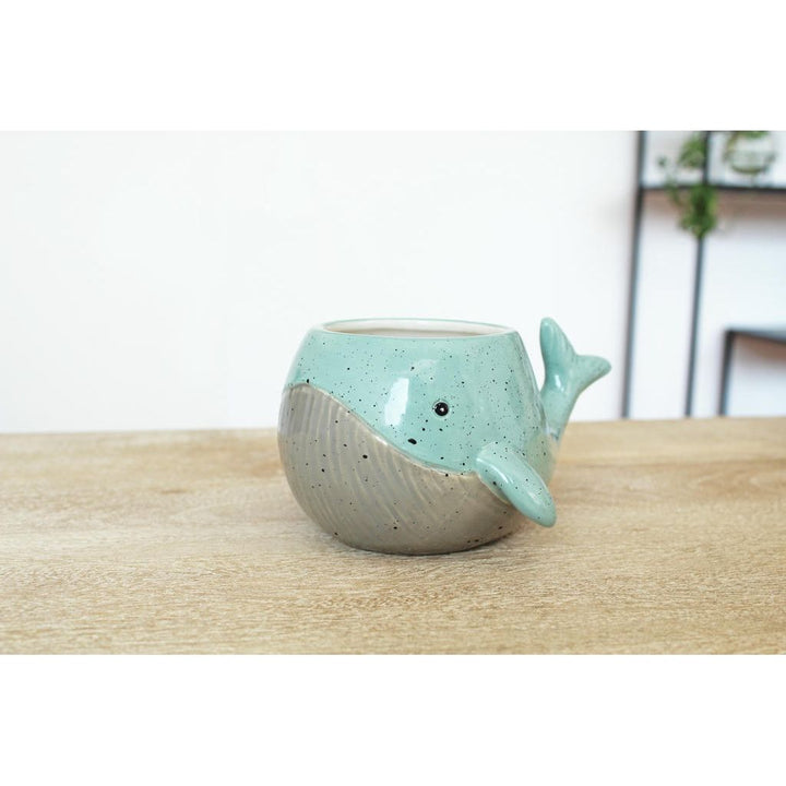 Wal Kaffeebecher – maritimer Keramikbecher in liebevollem Wal Design