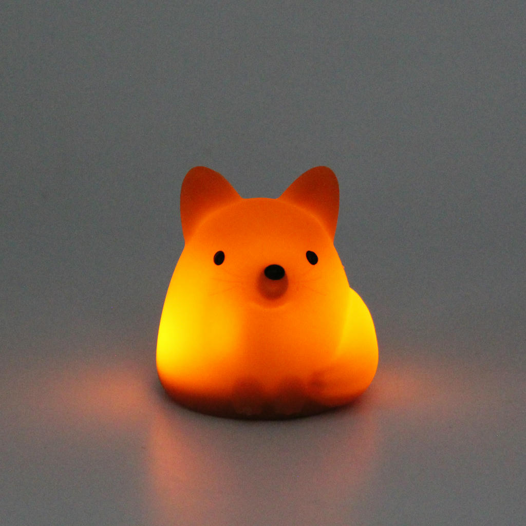 Tiny Nachtlicht Fuchs – niedliches Mini Nachtlicht aus Silikon mit Farbwechsel
