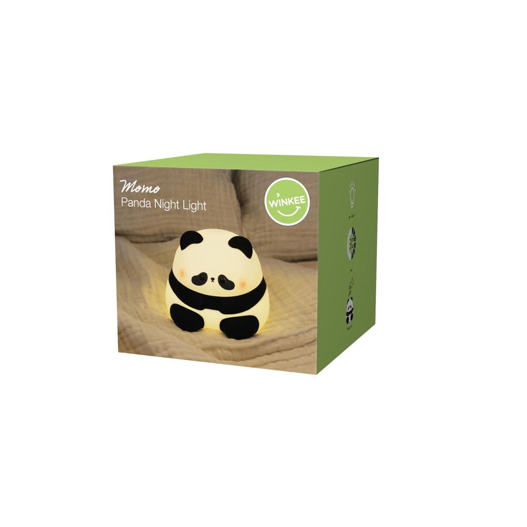 Silikon Nachtlicht Panda Momo – niedliche LED Lampe mit Timer und Farbwechsel
