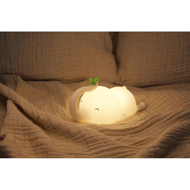 Silikon Nachtlicht Elefant Nellie – liebevolle LED Lampe mit Timer und Farbwechsel