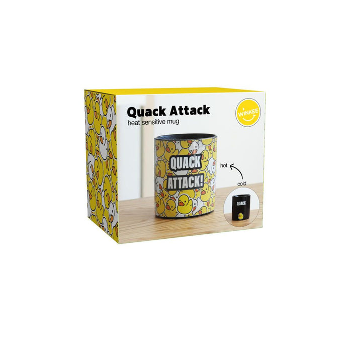 Quack Attack Kaffeebecher – temperaturverändernder Keramikbecher mit Überraschungseffekt
