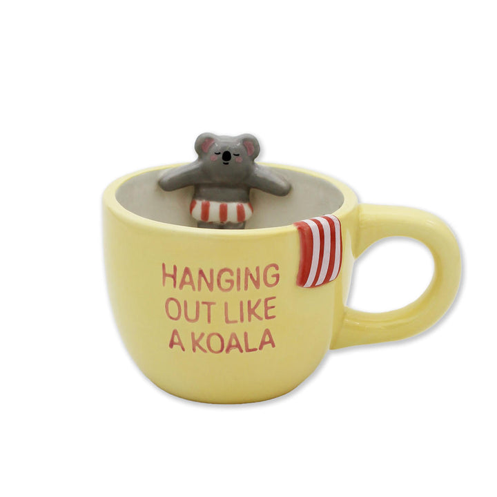 Pool Buddies Kaffeebecher Koala – origineller Keramikbecher mit Figur für entspannte Momente