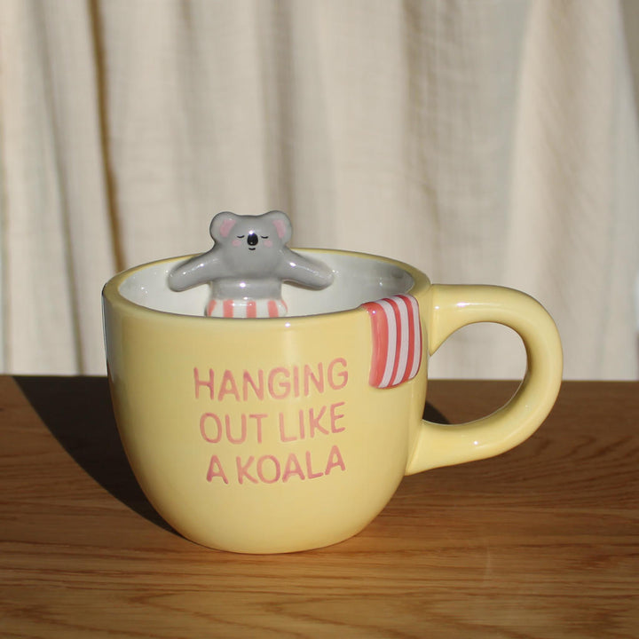 Pool Buddies Kaffeebecher Koala – origineller Keramikbecher mit Figur für entspannte Momente