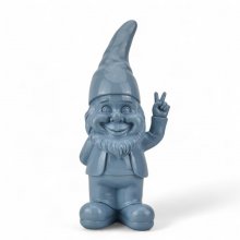 Zwerg Victory – moderne Dekofigur aus Kunstharz, 37 cm, in 6 Farben