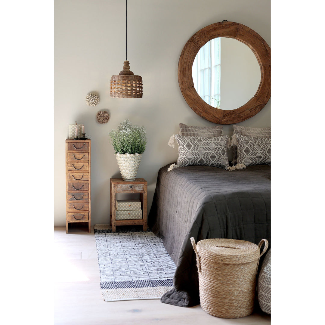 Skandinavischer Spiegel mit Holzrahmen – Luxurelle Nordic Patina