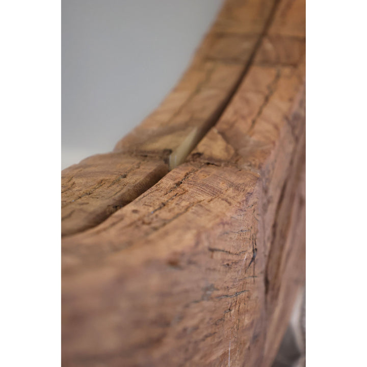 Skandinavischer Spiegel mit Holzrahmen – Luxurelle Nordic Patina