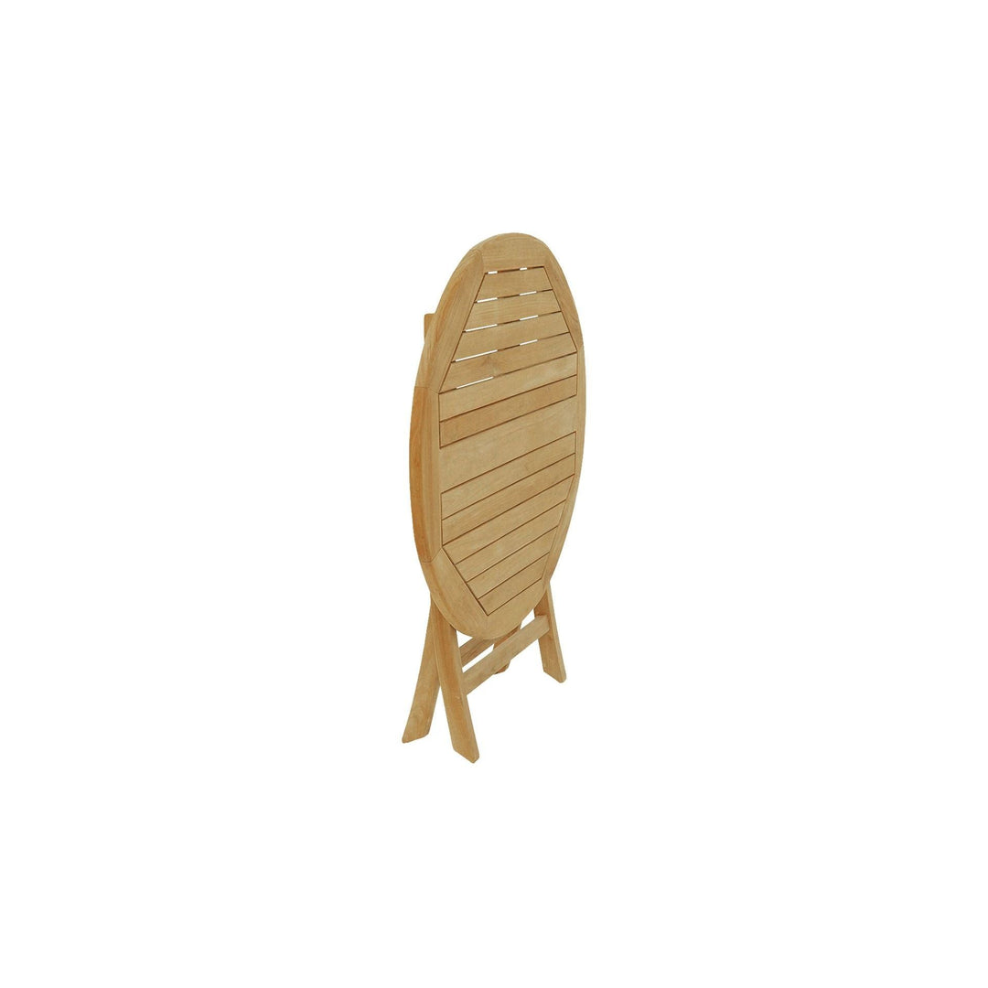 Teaka Natura Rundklapptisch aus Teakholz – Ø 120 cm, Höhe 75 cm