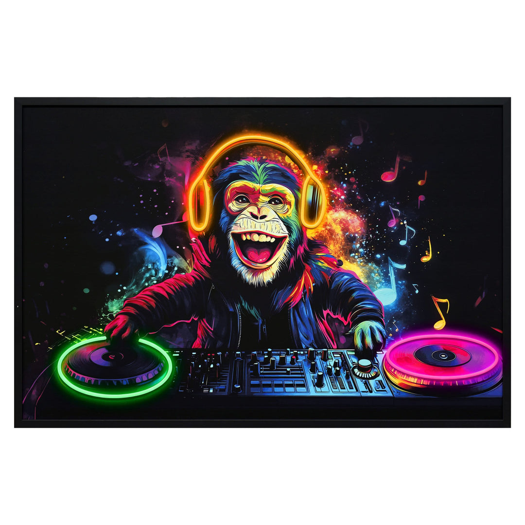 Lumière d’Art Collection - LED Wandbild DJ Monkey