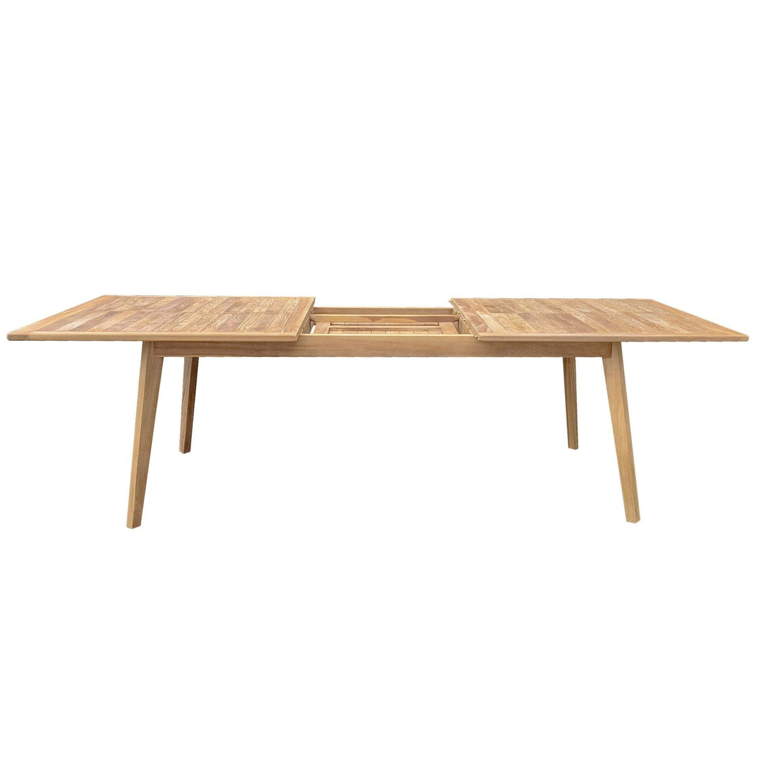 Teaka Natura Ausziehtisch aus Teakholz – 200/260 x 100 cm
