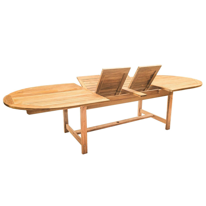 Teaka Natura Ausziehtisch Oval – 200/300 cm
