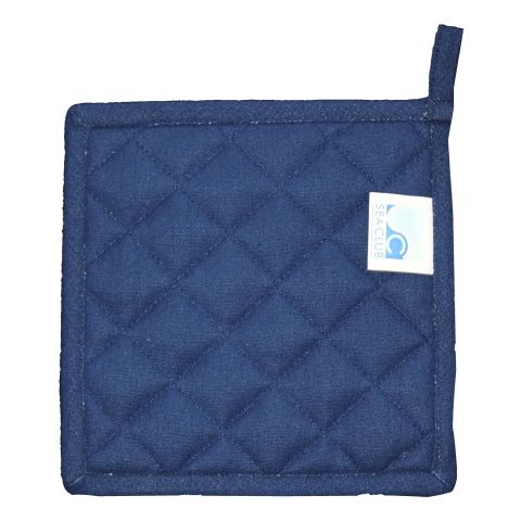 Topflappen Maritim Marineblau aus Baumwolle, gesteppt, 20 × 20 cm