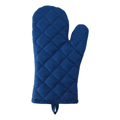 Ofenhandschuh Maritim Marineblau aus Baumwolle, gesteppt, 17 × 30 cm