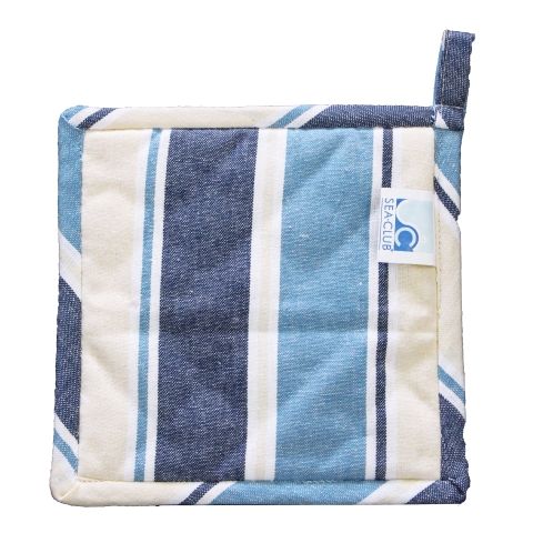 Topflappen Leuchtturm Maritim aus Baumwolle, gesteppt, 20 × 20 cm