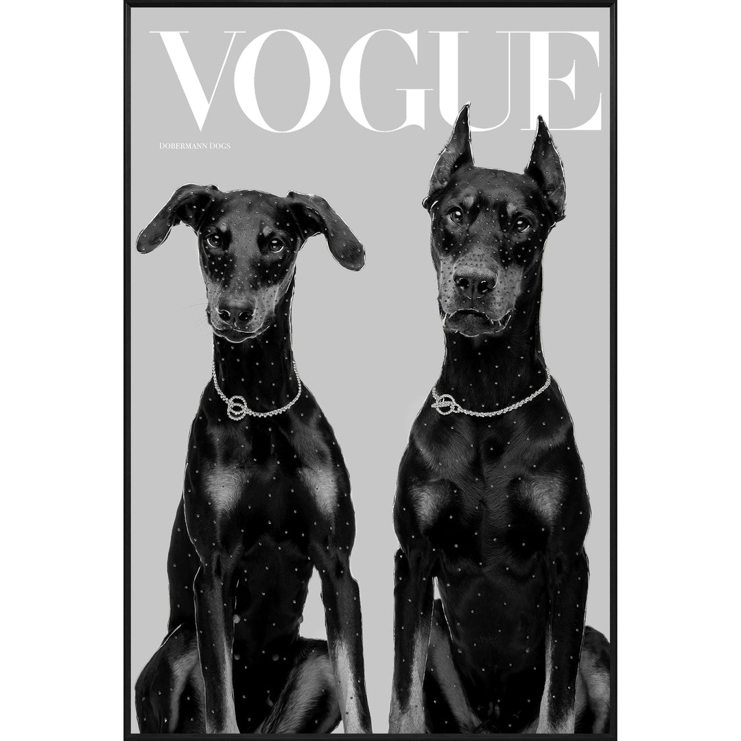 Diamant d`Art Collection Wandbild Vague Dobermann