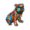 Figur, Hund, "Street Art", Bulldogge, Graffiti, Kunstharz