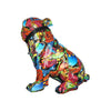 Figur, Hund, "Street Art", Bulldogge, Graffiti, Kunstharz