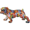 XL Figur, Hund, "Street Art", Bulldogge, Kunstharz