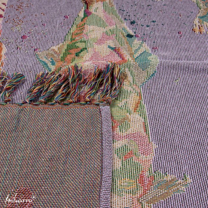 Wohndecke Glow – farbenfrohe Jacquard Decke im maritimen Design