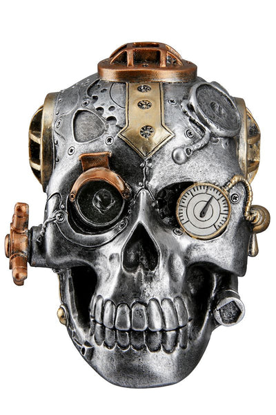 Dekoobjekt, Totenschädel, "Steampunk Skull" 2tlg.