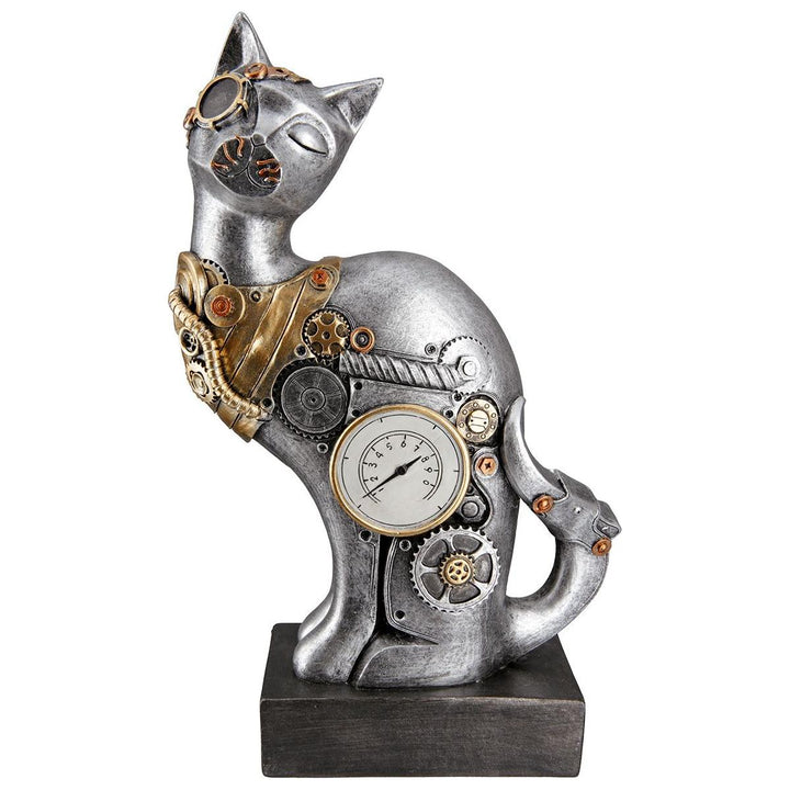 Figur, Katze, "Steampunk Cat", Kunstharz