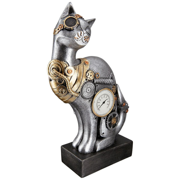 Figur, Katze, "Steampunk Cat", Kunstharz