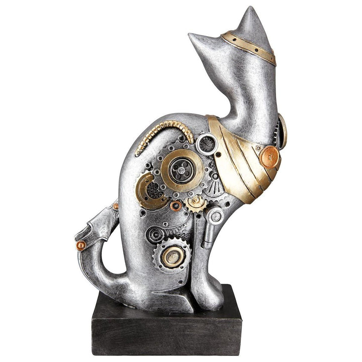 Figur, Katze, "Steampunk Cat", Kunstharz