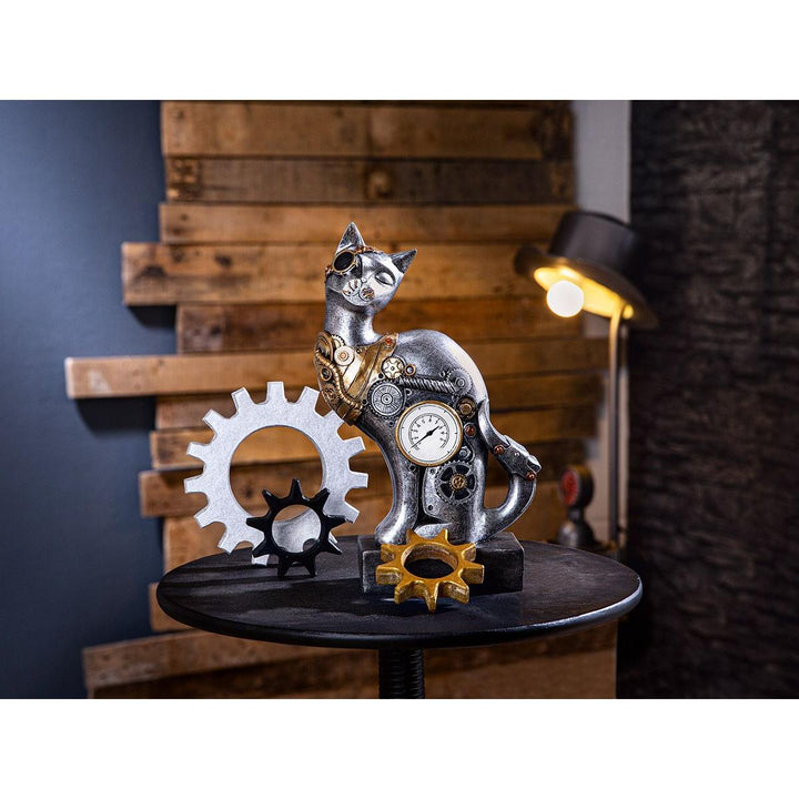 Figur, Katze, "Steampunk Cat", Kunstharz