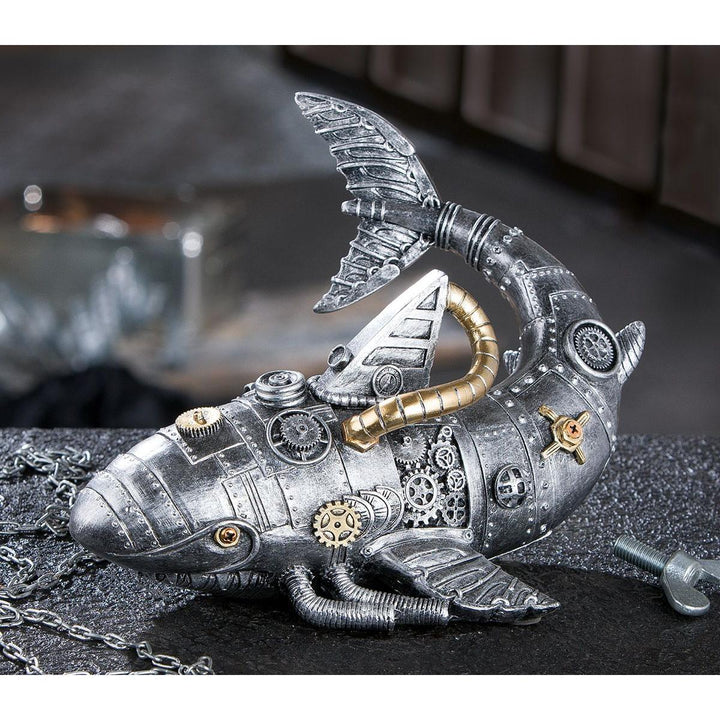 Figur, Hai, "Steampunk shark", Kunstharz