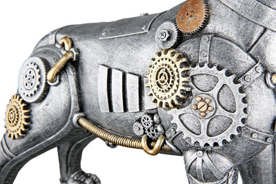 Figur, Pitbull, "Steampunk pitbull", Kunstharz