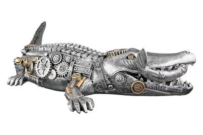 Figur, Krokodil, "Steampunk crocodile"