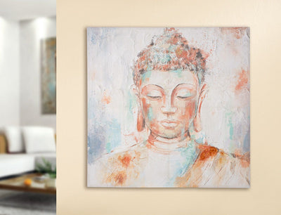 Bild, quadratisch, "Buddha", Buddha Motiv