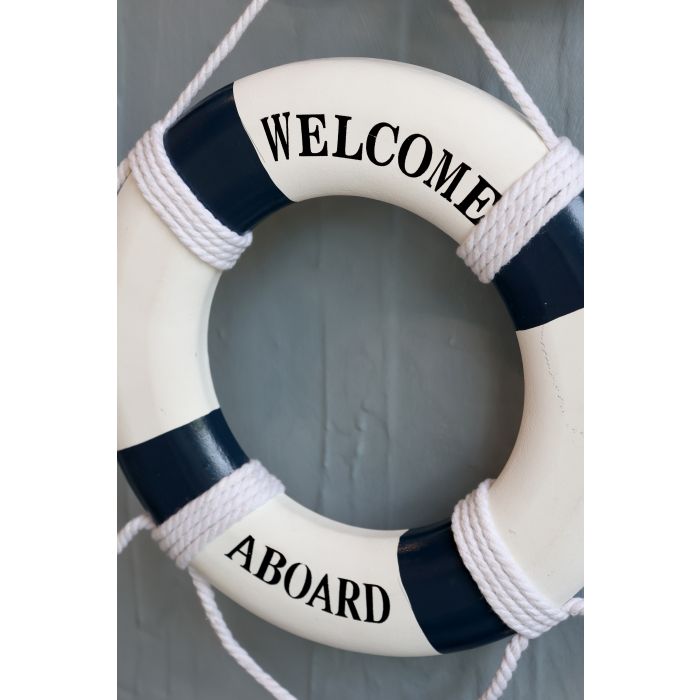 Rettungsring Deko – maritimer Wandring „Welcome Aboard“
