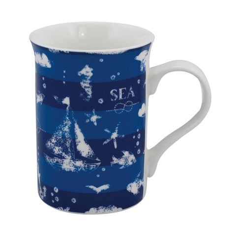 Maritime Tasse Sea – Porzellantasse im Shabby Look mit Geschenkbox
