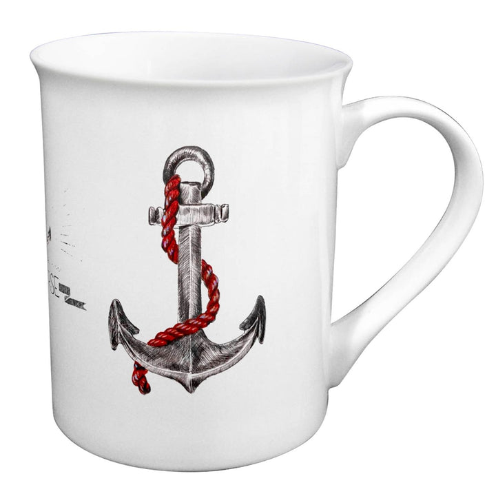 Maritime Tasse Anchor Rope – Porzellantasse mit Anker Motiv