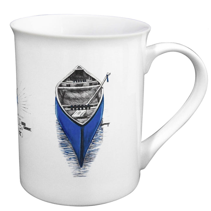 Maritime Tasse Paddle Blau – Porzellantasse mit Kanu Motiv