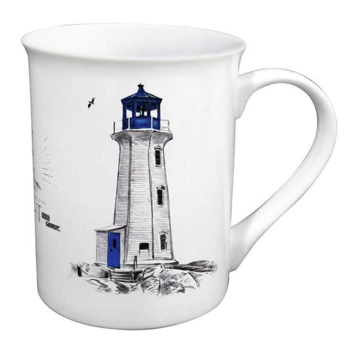 Maritime Tasse Lighthouse Blau – Porzellantasse mit Leuchtturm Motiv