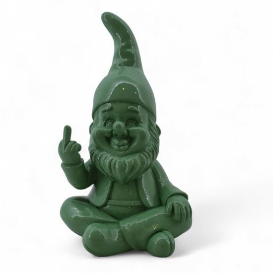 Zwerg Stinkefinger 22 cm – freche Dekofigur aus Kunstharz in 6 Farben