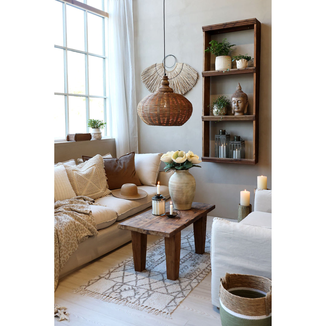 Skandinavischer Sofatisch aus Recyclingholz Luxurelle Nordic Patina