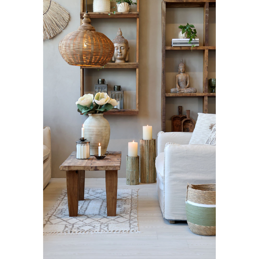 Skandinavischer Sofatisch aus Recyclingholz Luxurelle Nordic Patina