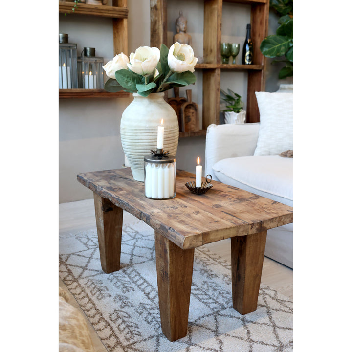 Skandinavischer Sofatisch aus Recyclingholz Luxurelle Nordic Patina