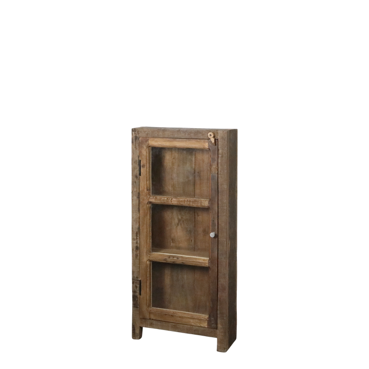 Skandinavische Vitrine aus Recyclingholz – Luxurelle Nordic Patina