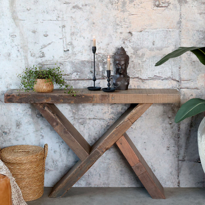 Skandinavischer Anrichtetisch aus Recyclingholz – Luxurelle Nordic Patina