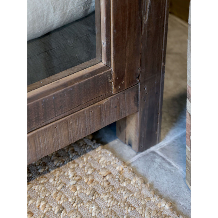 Skandinavischer Vitrinen Schrank aus Recyclingholz – Luxurelle Nordic Patina