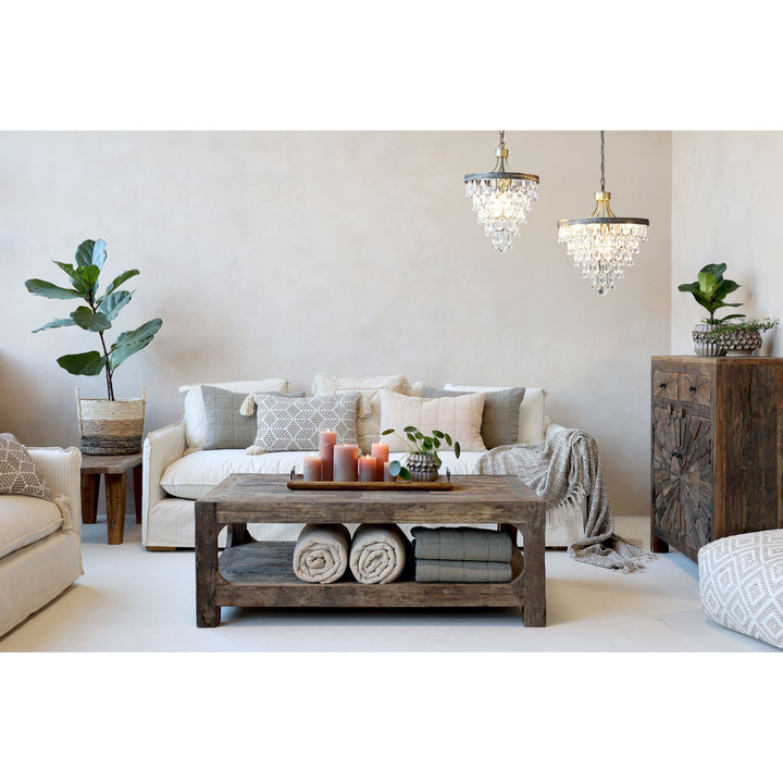 Schrank mit Türen und Schubladen aus Recyclingholz – Luxurelle Nordic Patina