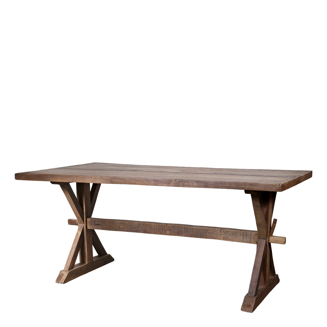 Skandinavischer Esstisch aus Recyclingholz Luxurelle Nordic Patina