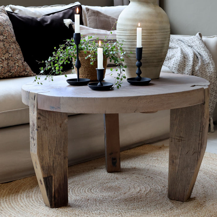 Skandinavischer Sofatisch aus Recyclingholz – Luxurelle Nordic Patina